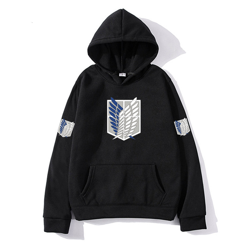 

2021 New Anime Attack Titan Hoodie on Hoodies Men Women Winter Fashion Pullovers Streetwear Clothes A0OX