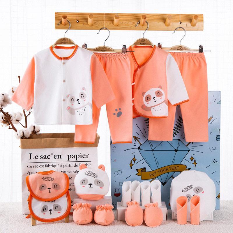 

Baby Clothing Sets 18 PCS 0-6mouth Baby Set Boy Girl Clothes Cotton Infant Suit Girl Clothes Outfits Pants1, Blue