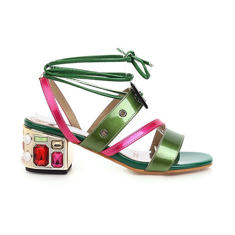 

2021 New Strass High Heels Fashion Sandals See Women's Party Shoes X3EE, Rosy red
