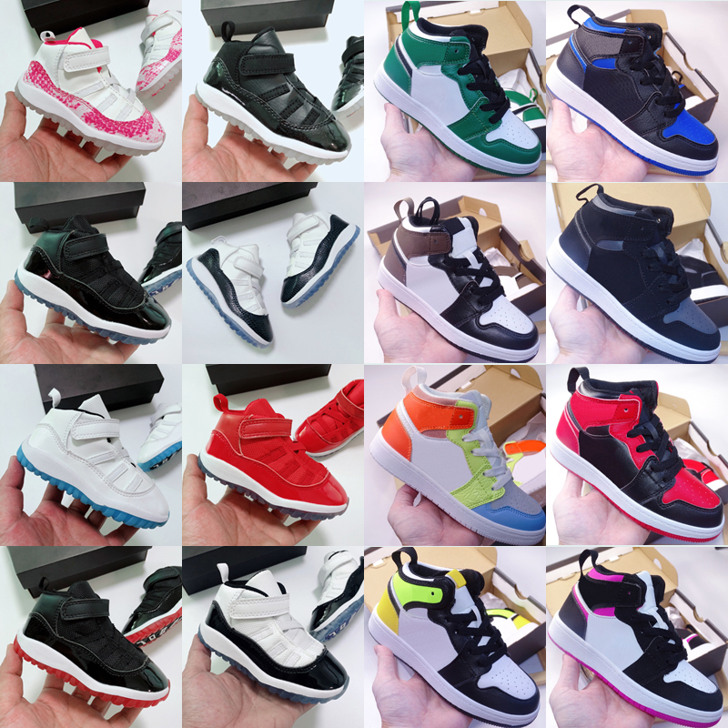 

Gym Red Jumpman XI 11 Toddler shoes Bred Space Jam Kids Basketball Sneaker Concord Gamm Blue New Born Baby Infant 11s Shoes Size US 6C-10C 22-37, As photo 17