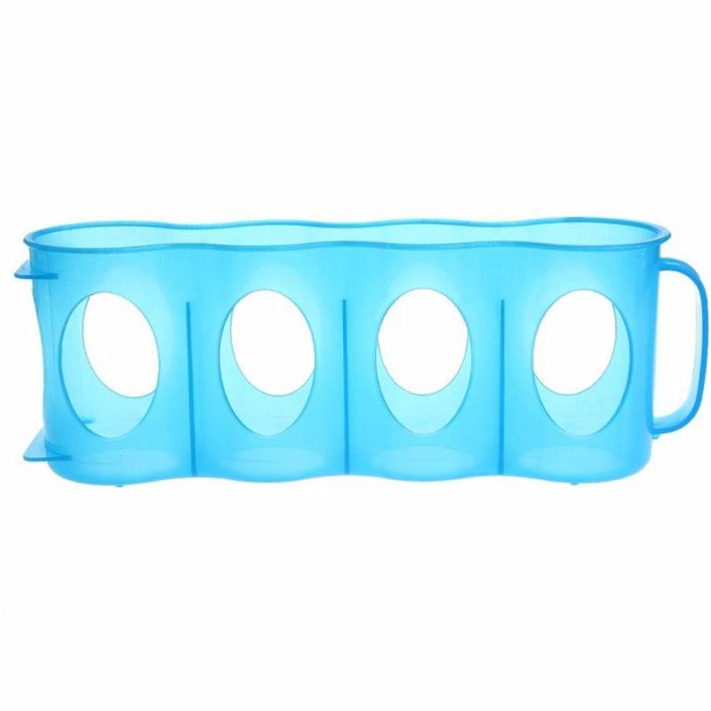 

Bar Durable Practical Home Kitchen Organizer Drink Random Color Storage Fridge With Handle Stand Portable Beer Holder