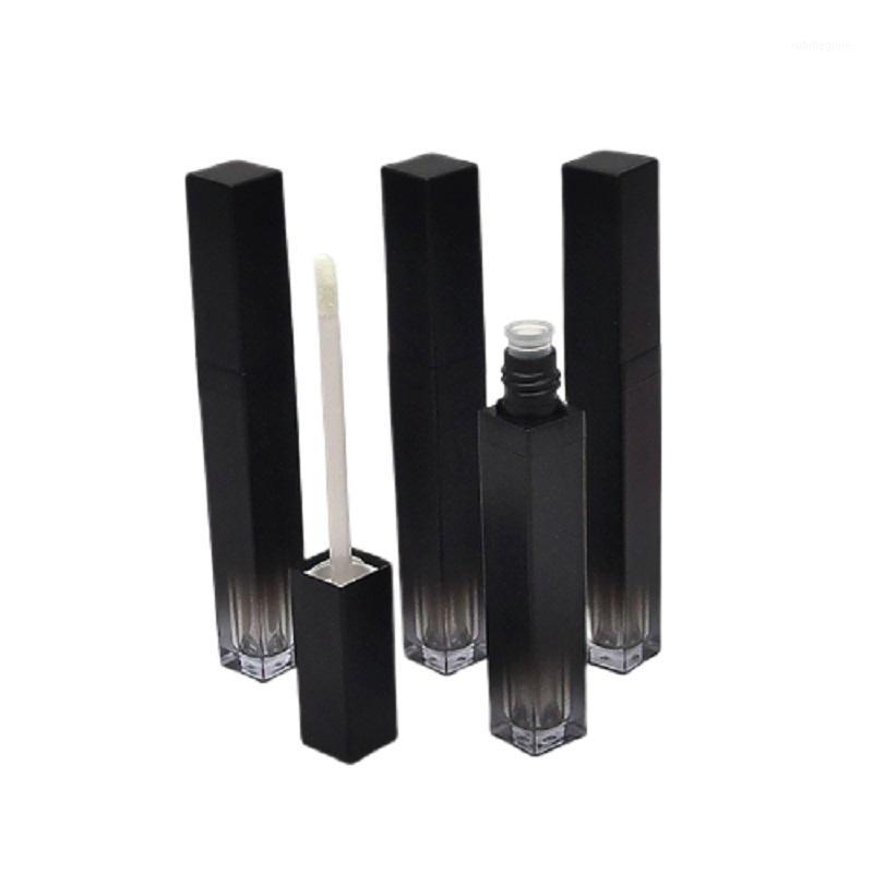 

5ML Empty Lipgloss Tube Square Matte Black Gradual Lip Glaze Bottle Cosmetic Packaging Lip Gloss Tubes Container1
