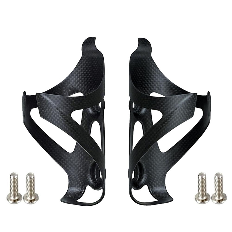 

2PCS Full Carbon Fiber Bicycle Water Bottle Cage MTB Road Bike Holder Ultra Light Cycle Equipment Matte/light 220303
