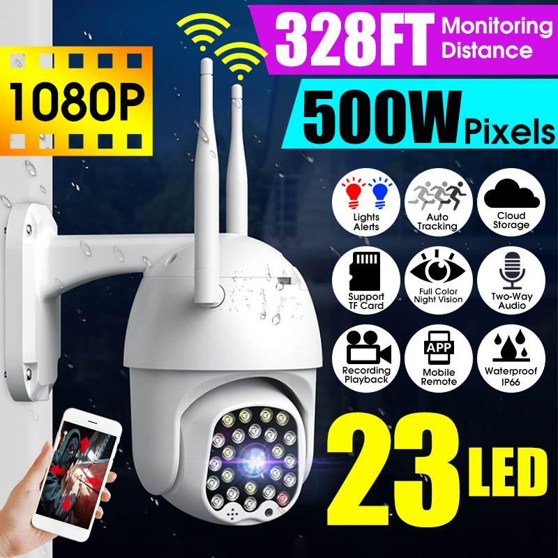 

1080P 23 LED 5MP Smart Dome Speed WIFI IP camera Two-way Audio Full Color Night Vision Outdoor Waterproof Automatic Tracking