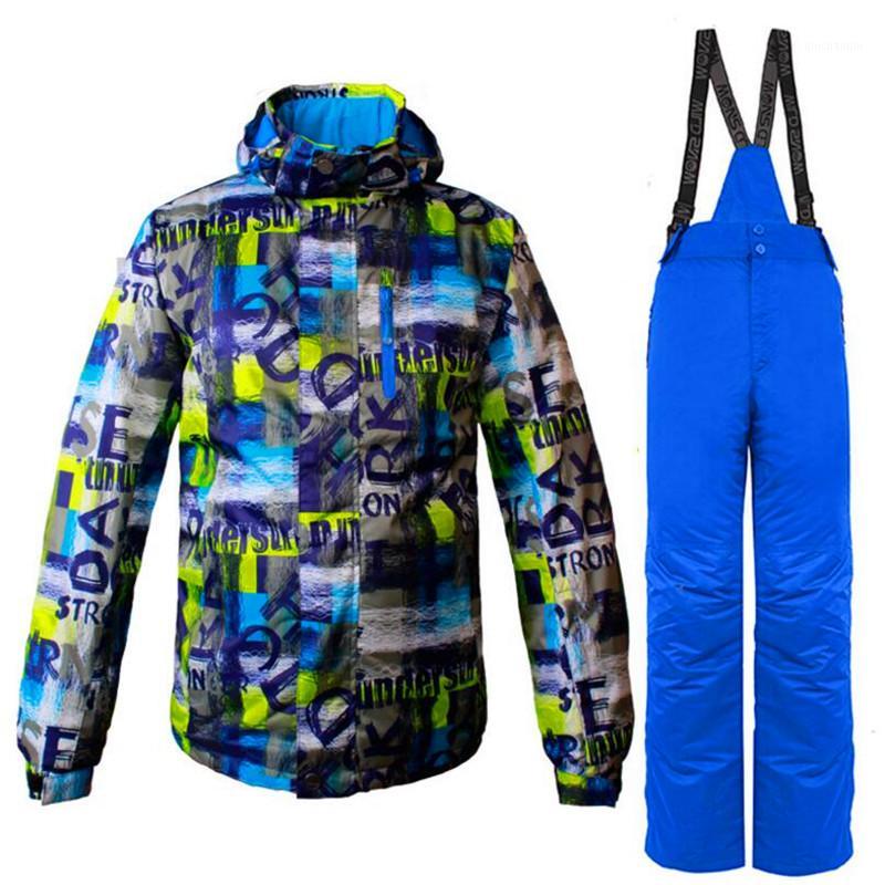 

2018 Winter Warm Outdoor Sports Wear Thermal Full Sleeve Clothing Ski Pants And Jacket Two Piece Set Snowboarding Sets1, 02