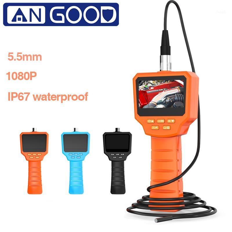 

ANGOOD 5.5mm Digital Detection Borescope 3" Screen 6LEDs Handheld Inspection 3/5/10M Hard Wire1