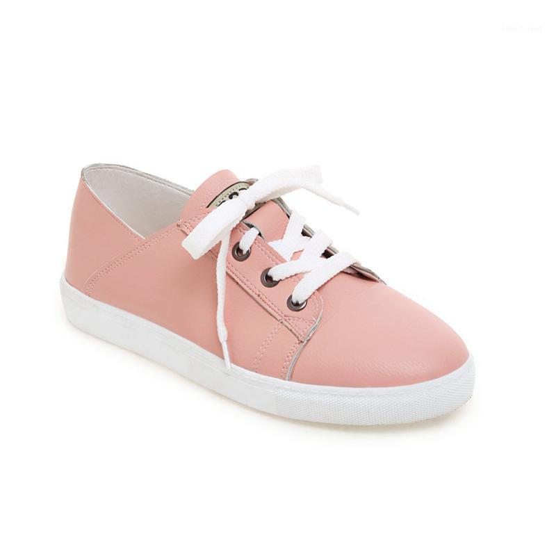 

Leisure joker age season 2020 new women's shoes is comfortable big yards 40-43 lace-up shoes wet1, Pink