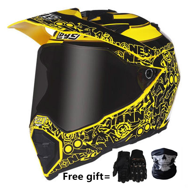 

Special offer Full face Helmet for motorcycle racing helmet motocross DOT casco de moto full capacetes  to XXL, Wolf-dark lens
