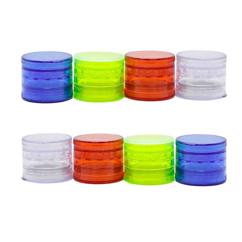 

high quality Plastic grinder tobacco herb Grinder Crusher Smoking with 60mm diameter 5parts Tobacco Smoking Accessories for dry herb