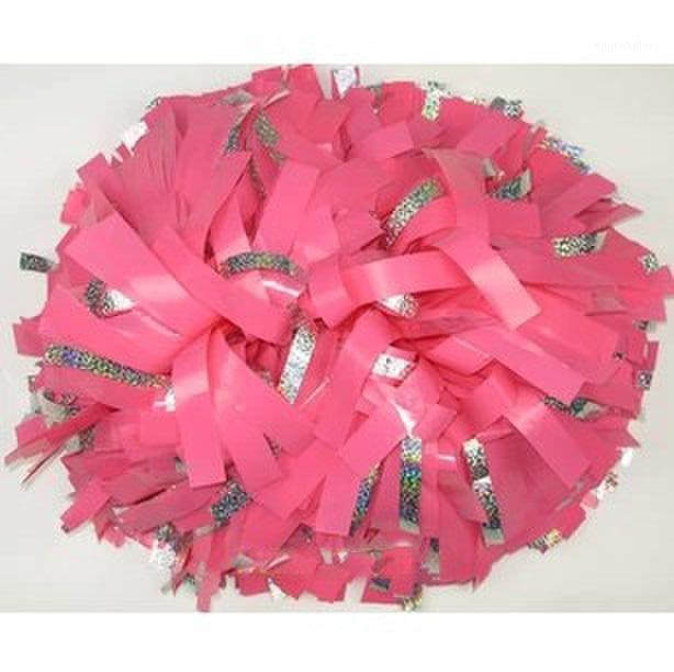 

6" Cheerleader pompoms ( 10 pieces/lot) Surface will shine + silver laser wire Sports pompoms Color can choose Free shipping1