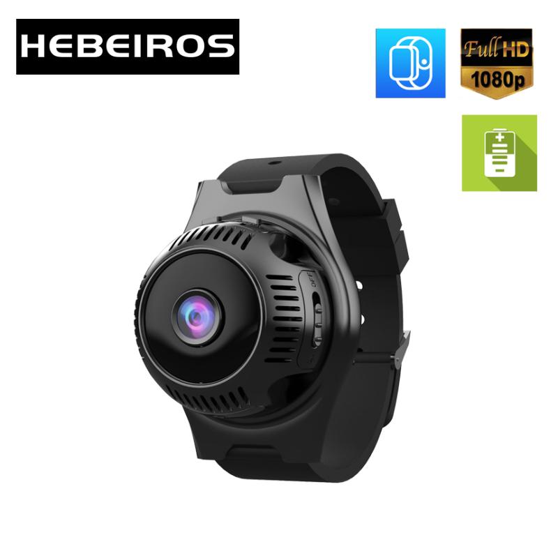 

Hebeiros 1080P Ultra Mini Size Wearable Sport Battery Camera Magnetic Base Portable IP Wifi Camera Audio SD TF Card AP Mode
