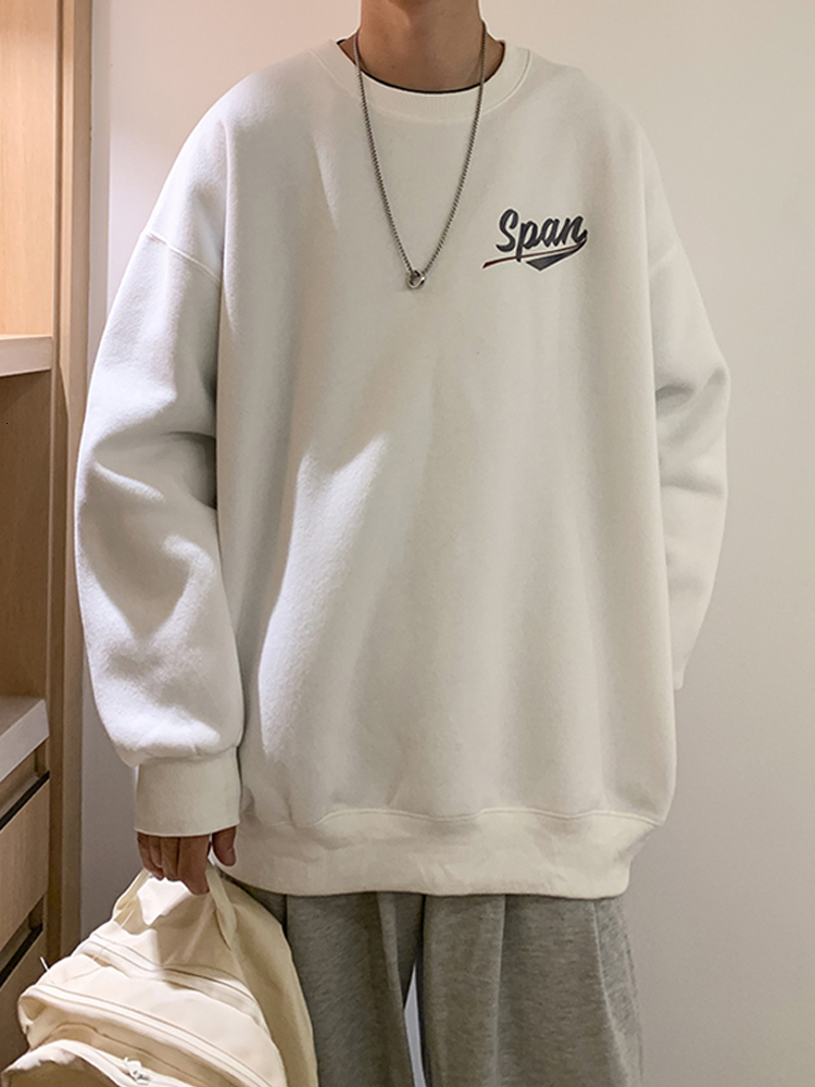 

2021 New Winter Plus Velvet Quilted Men's Clothes Without Hats Loose Clothing Port Jacket Style BG9H, White