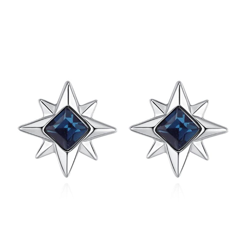 

Stud 2021 Star Earrings With Crystal From And Silver Pin Charming Mother's Day Gift Wholesale