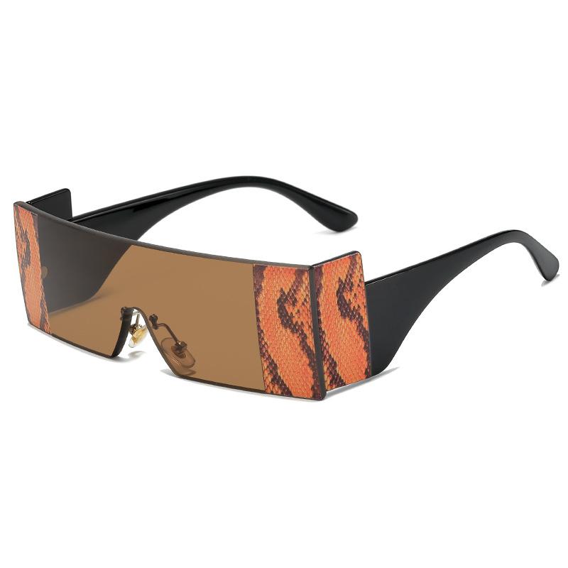 

Sunglasses Vintage Square Women 2021 Flat Top Eyewear Luxury Mirror Oversized Frameless Sun Glasses Female Travel Shades Oculos