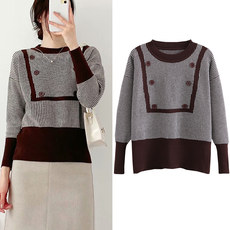 

2021 New Autumn Winter Women Sweaters Pullovers Warm Long Sleeve Vintage Tops O-neck Sweater Three Colors U2gw