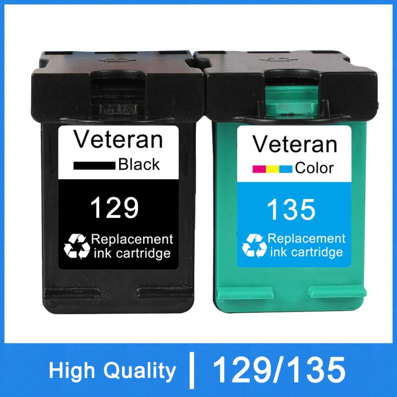 

Veteran 129 Ink Compatible for 129 135 Cartridge for Photosmart C4140 C4150 C4170 C4173 C4175 C4180 C4183 C4188 C4190