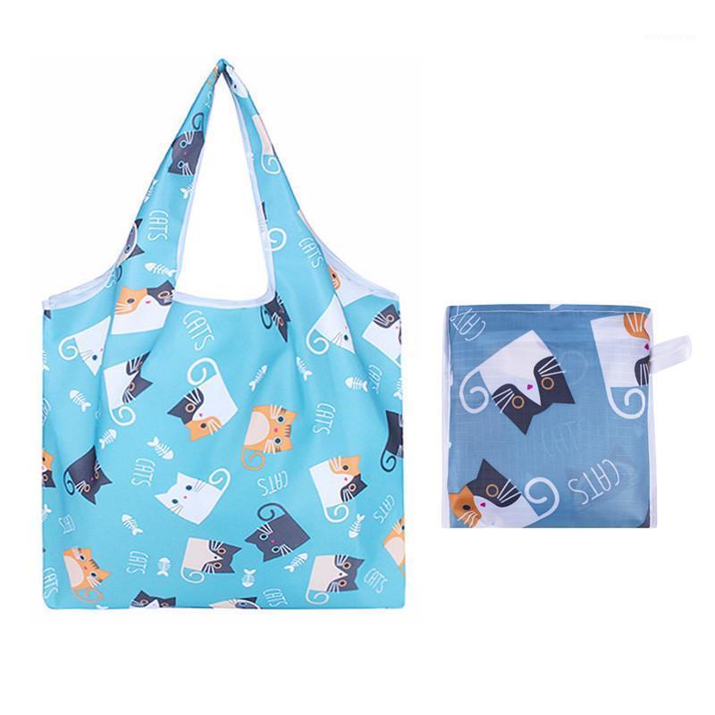 

5/10pcs/set Waterproof Folding Bag Flamingo Pineapple Wear-resistant Scratch-resistant Large Oxford Cloth Tote 38x40cm1