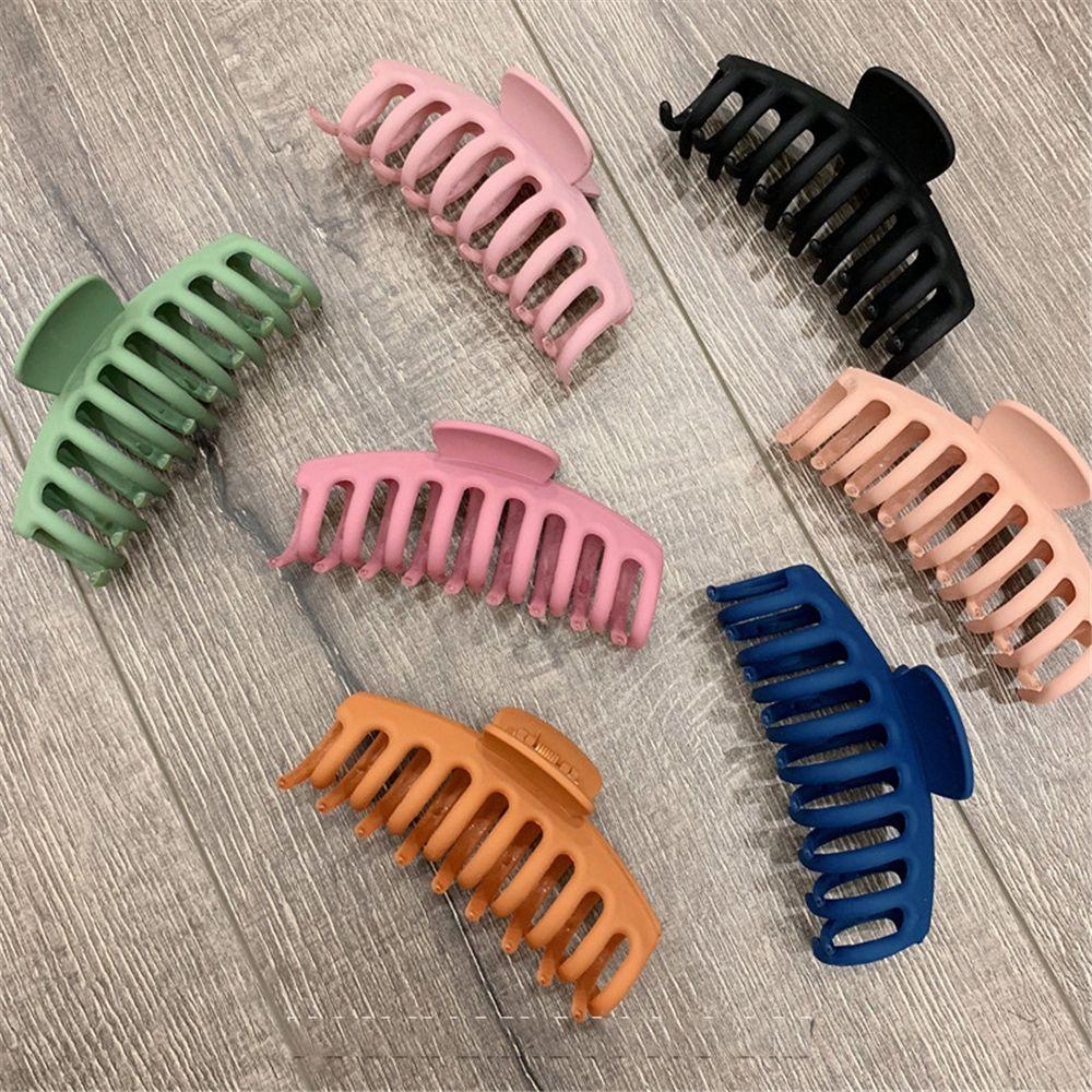 

1Pc Korean Solid Big Hair Claws Elegant Frosted Acrylic Hair Clips Hairpins Barrette Headwear for Women Girls Hair Accessories