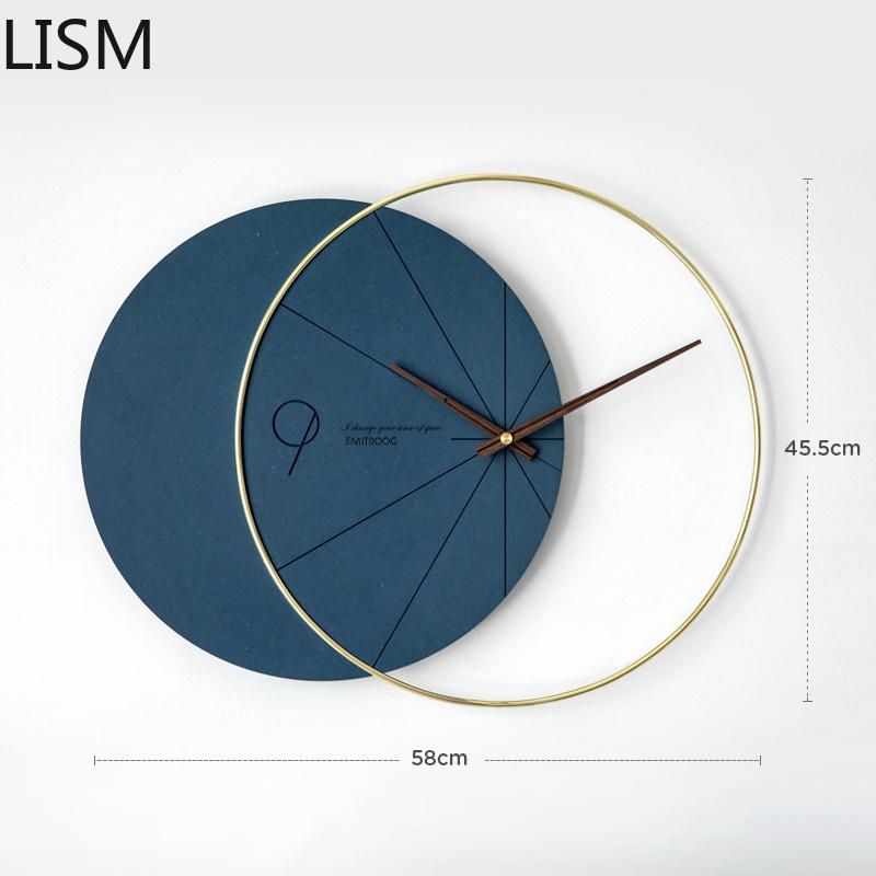 

Large Wall Clock Living Room Modern Design Art Clocks Wall Home Decor Metal Office Luxury Vintage Watch Wood Reloj De Pared