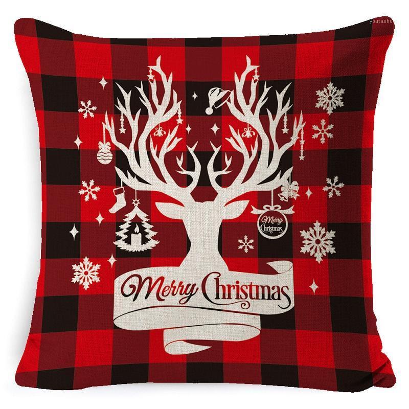 

1Piece Christmas Santa Retro Cushion Covers Xmas Pillow Cases Sofa Home Decor Pillow Cover Car Decoration1, 15