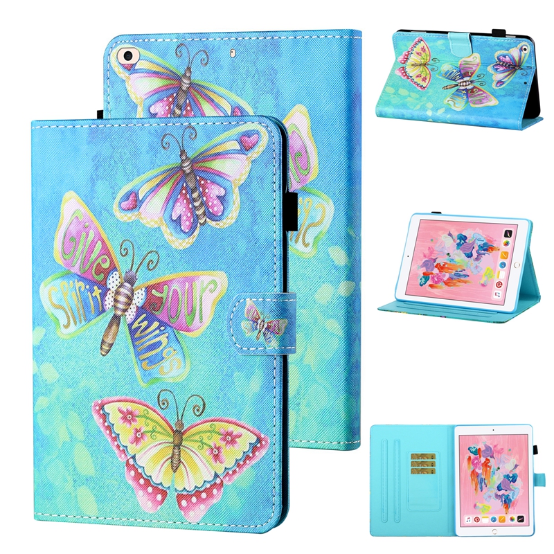 

Leather Wallet Case For Ipad Mini 7.9 Pro 2020 Air 4 11 2 3 4 5 6 Air 2 9.7''10.5 11 Flower Butterfly Tower Lace Animal Marble Holder Cover