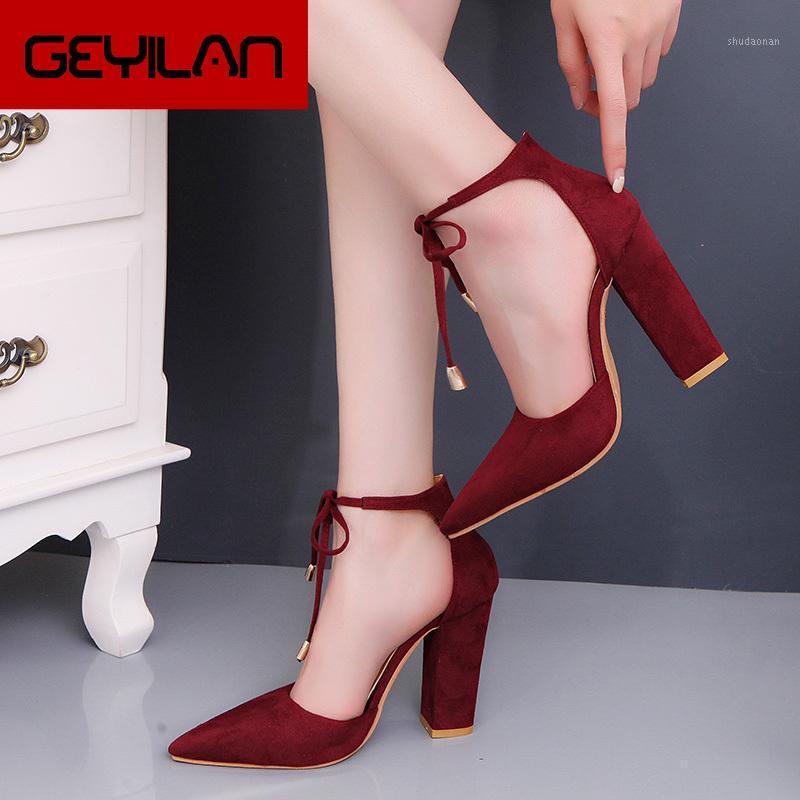 

Summer new women shoes basic style retro fashion high heels pointed toe office & career shallow footwear women pumps1, Black