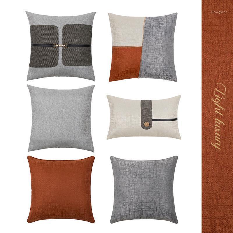 

FSISLOVER New Arrivals Luxury Jacquard Cushion Cover 2020 Waist Pillowcase High Quality Decorative Home Pillow Cases1, S2