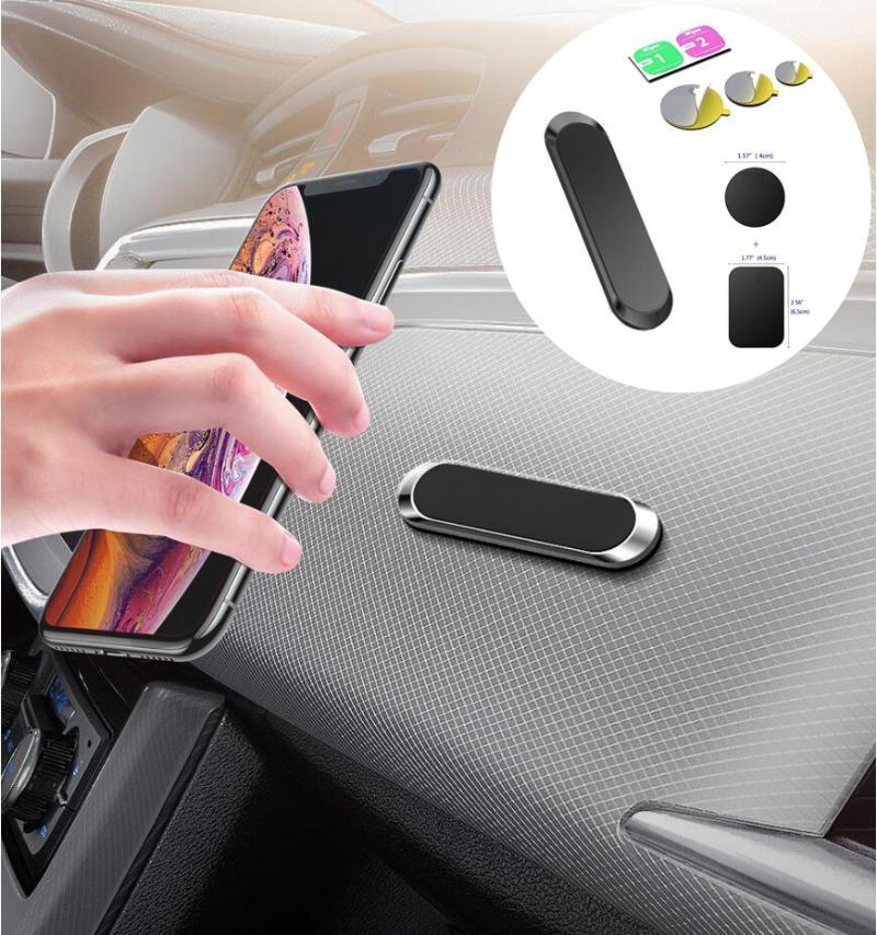 

Magnet Car Mobile Phone Holder Strip Shape Desk Mount Bracket Stick Wall Dashboard Stand For Huawei Tablet1, Silver