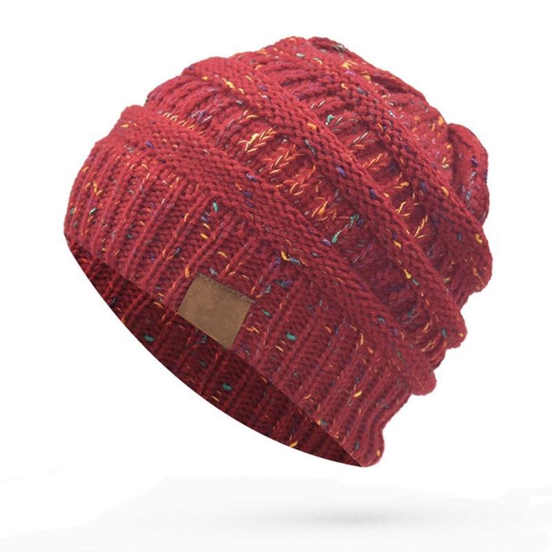 

Girl Knitted Beanies Lady Winter Caps Adjustable Simple Street Style High Quality Spring Bonnet Hat Women Fashion Accessories, 23