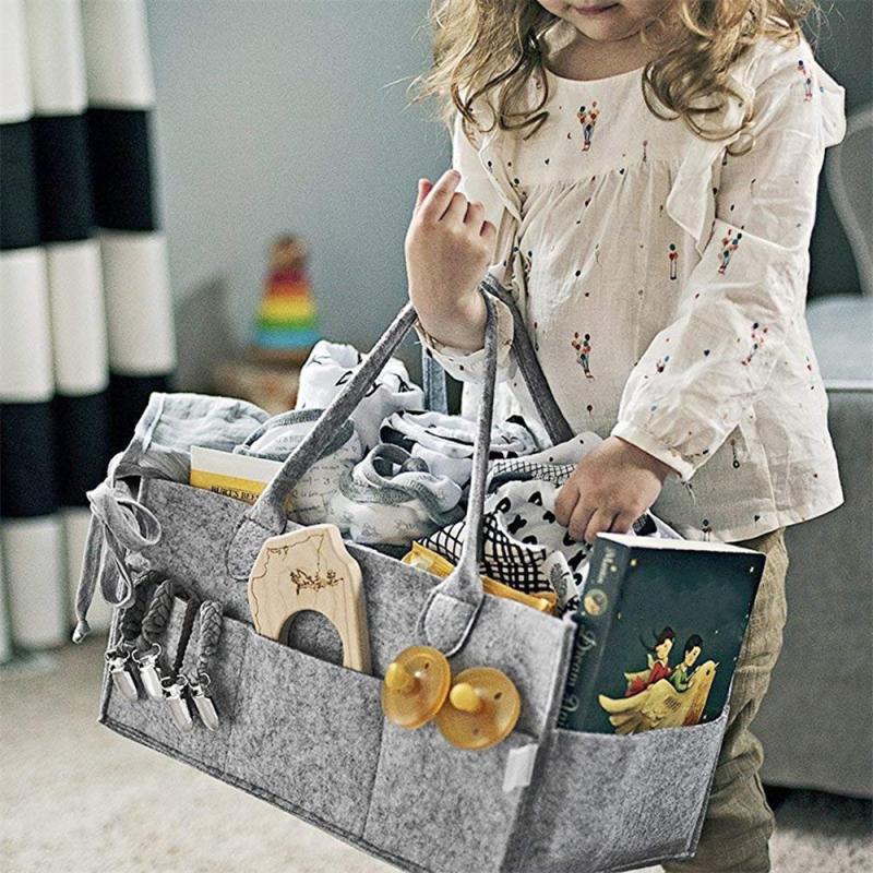 

Baby Diaper Caddy Wipes Toy Storage Bag Nursery Bin Infant Nappy Hanging Car Closet Organizer Storage Basket Travel Household