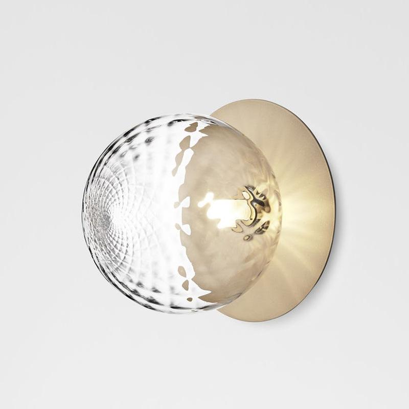 

Nordic modern simple living room glass wall lamp Art Hotel bedside bathroom mirror decoration wall lamp