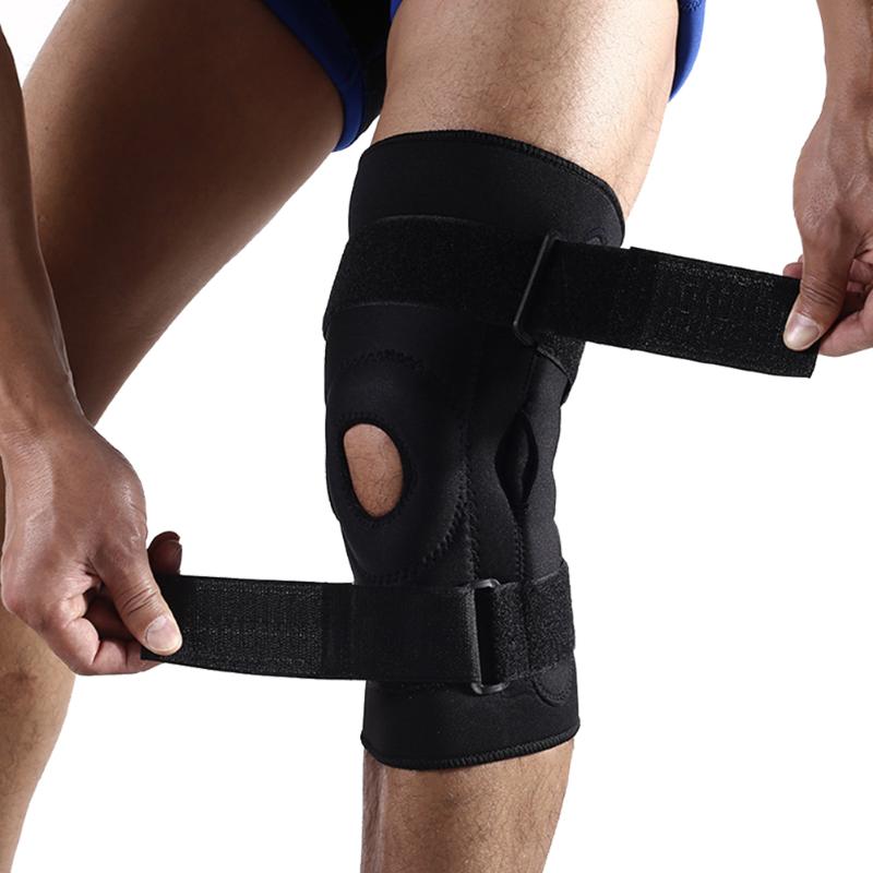 

Breathable Anti Collision Sports Safety Adjustable Support Wrap Brace Orthopedic Protector Knee Pad Basketball Football, As pic