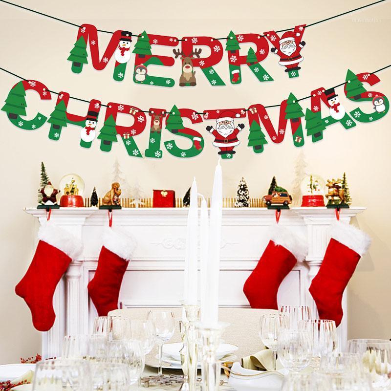 

Merry Christmas Banner Christmas Garland Xmas Ornaments for Home Navidad Noel 2021 Kerst Happy New Year Decoration1