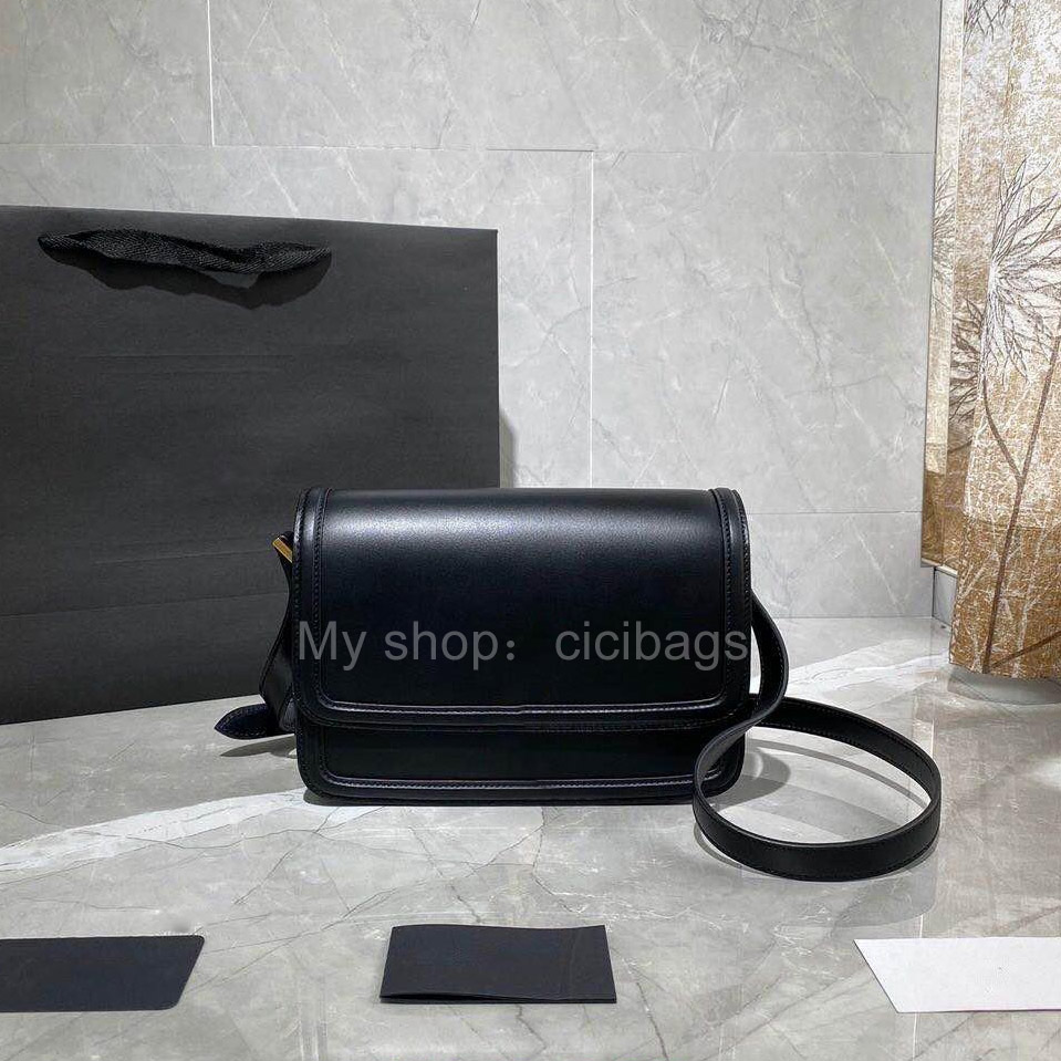 

luxurys designers crossbody bags Sunset real leather cowhide fashion brand women gracefull handbags purses messenger shoulder flap graceful flap it bag, Black