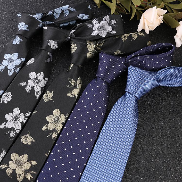 

New 7cm Ties for Men Wedding Dress Necktie Tie Polyester Tie Gravata Dress Black Necktie Neckwear Bow