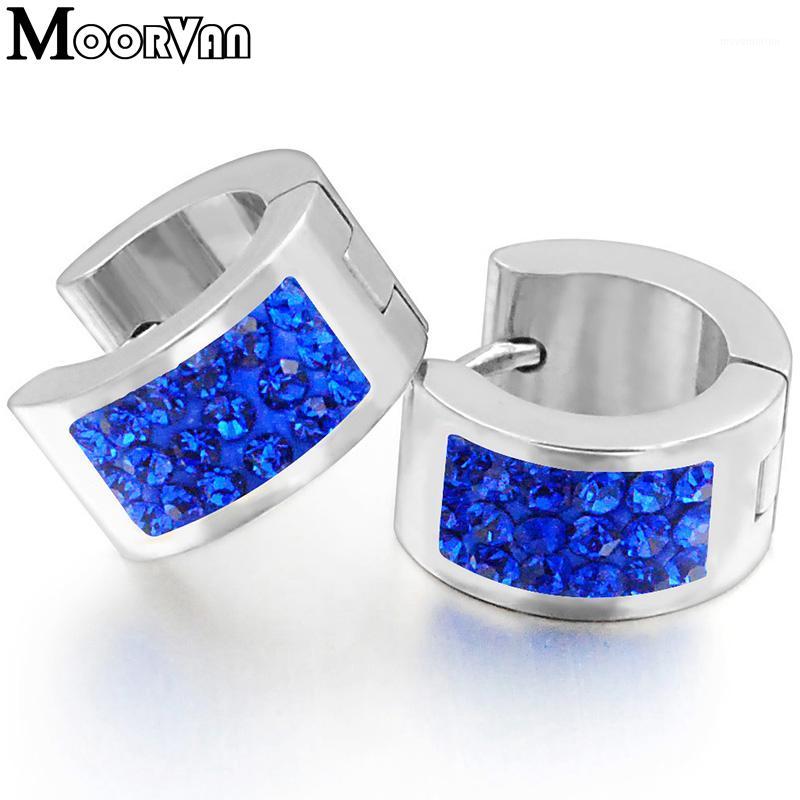 

Moorvan 2020 Fashion Stainless Steel Earrings Stud, Crystal Women Earrings VE3001