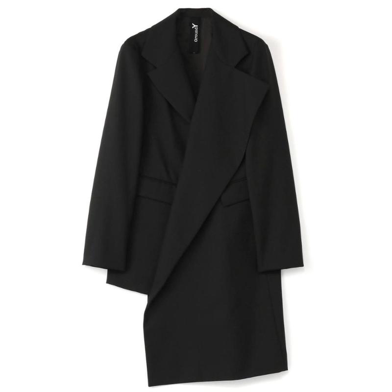 

New Winter Yamamoto asymmetrical jacket jacket men' suit, Black