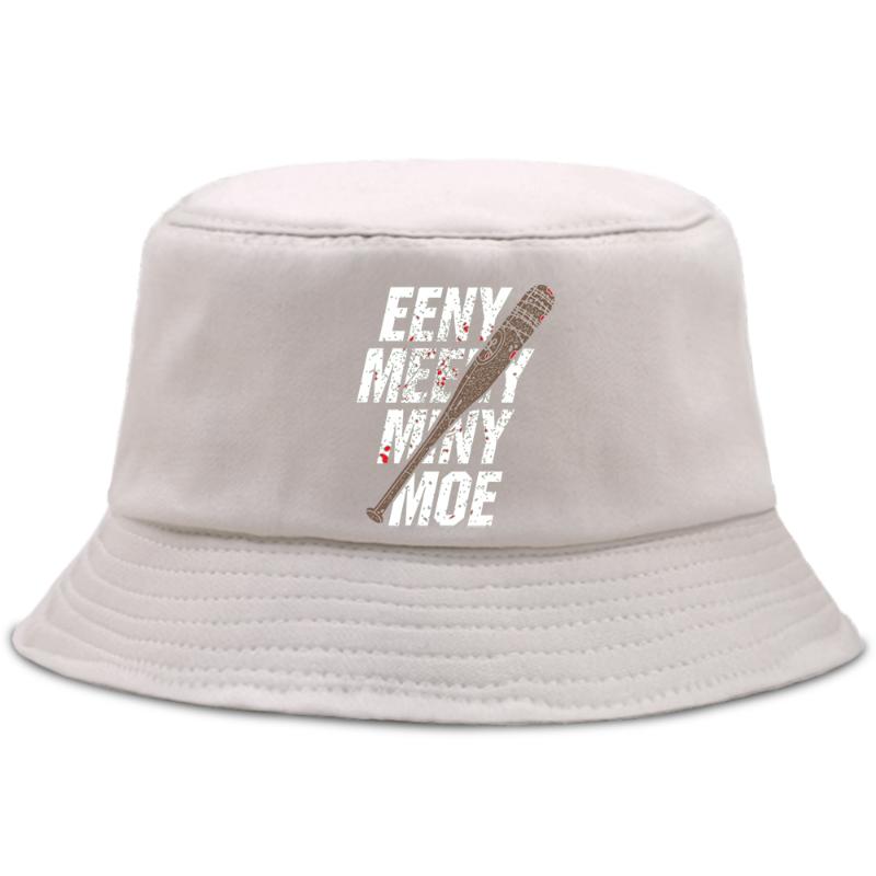 

Eeny Meeny Miny Moe Printed Funny Bucket Hat Unisex Outdoor Panama Style Cap Sunscreen Sun Caps Sports Cotton Fisherman Hats, Beige