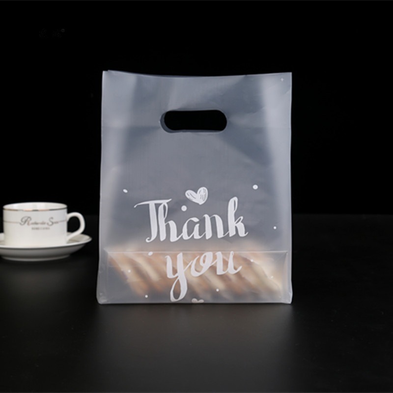 

Thank You Gift Wrap Plastic Thicken Baking Packing Bag Bread Candy Cake Food Container Bags Hot Sale 37 38gy L2