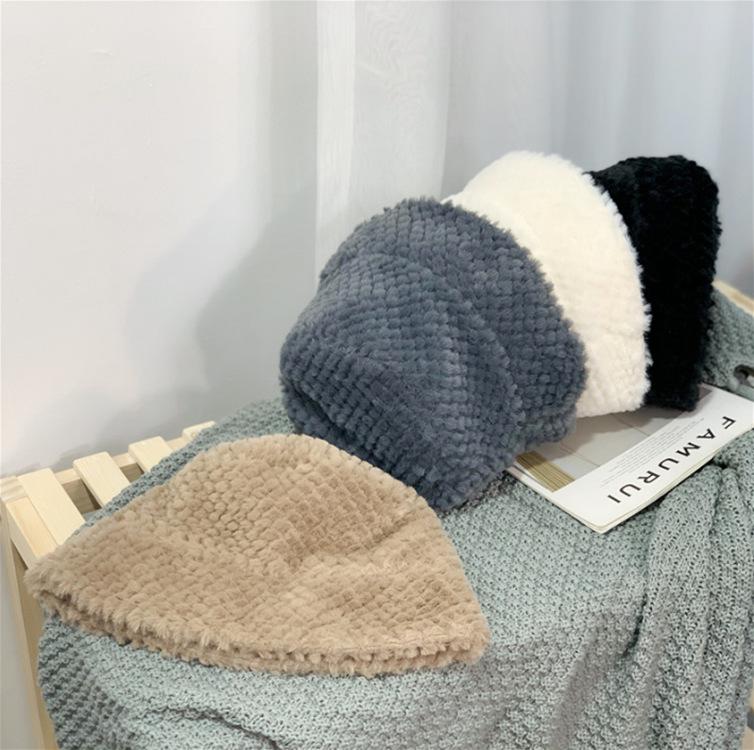 

Pure color fisherman basin hat with sun block VV009, White