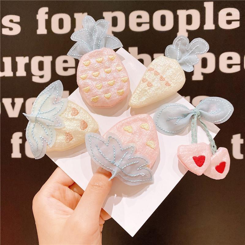 

Children Hair Accessories Kawaii Lovely Fruit Shape Hair Clip for Baby Girl Cute Strawberry Pineapple Grape Watermelon Side Clip1, Lemon