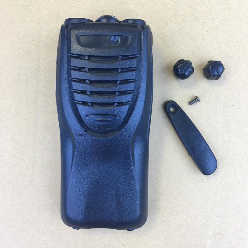 

10X Housing shell front case for TK3307/2307 TK3302/2302 walkie talkie with konbs Logo sticers dust cover battery lock