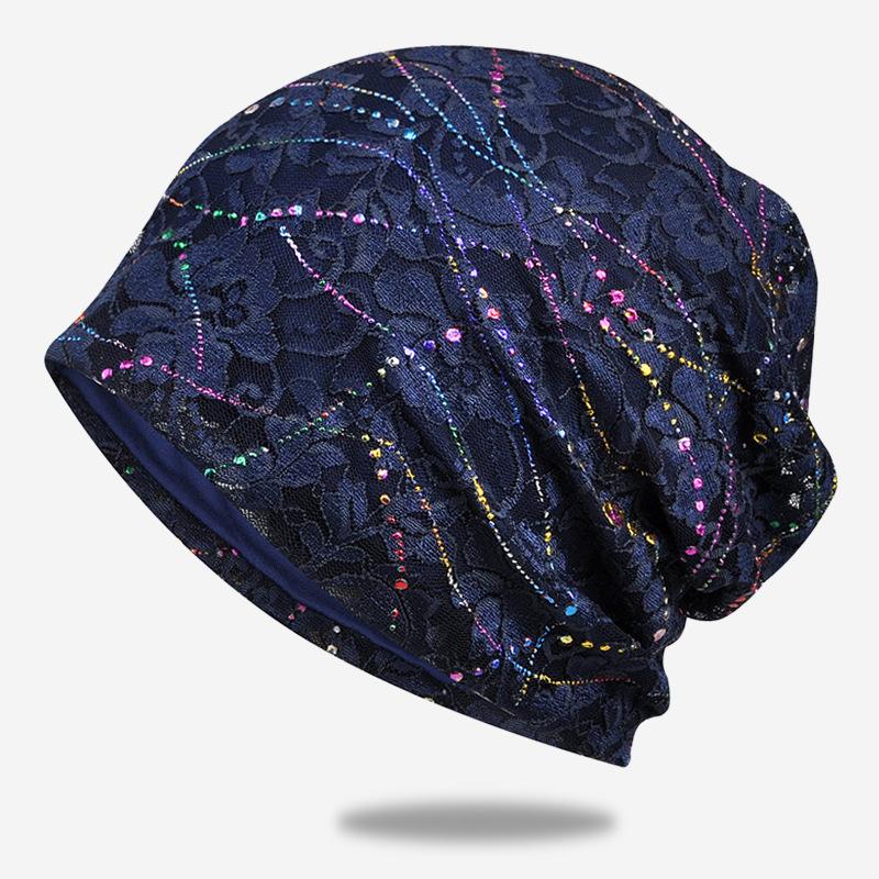 

Women's lace cap Female Hats For Women Casual Beanie Girl Fashion High Quality Bonnet Cap designer bonnets wholesale, White
