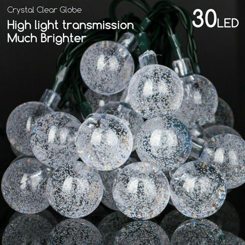 

Warm White Solar String Lights Camping Home Decoration 30 LED Path Yard Lamp