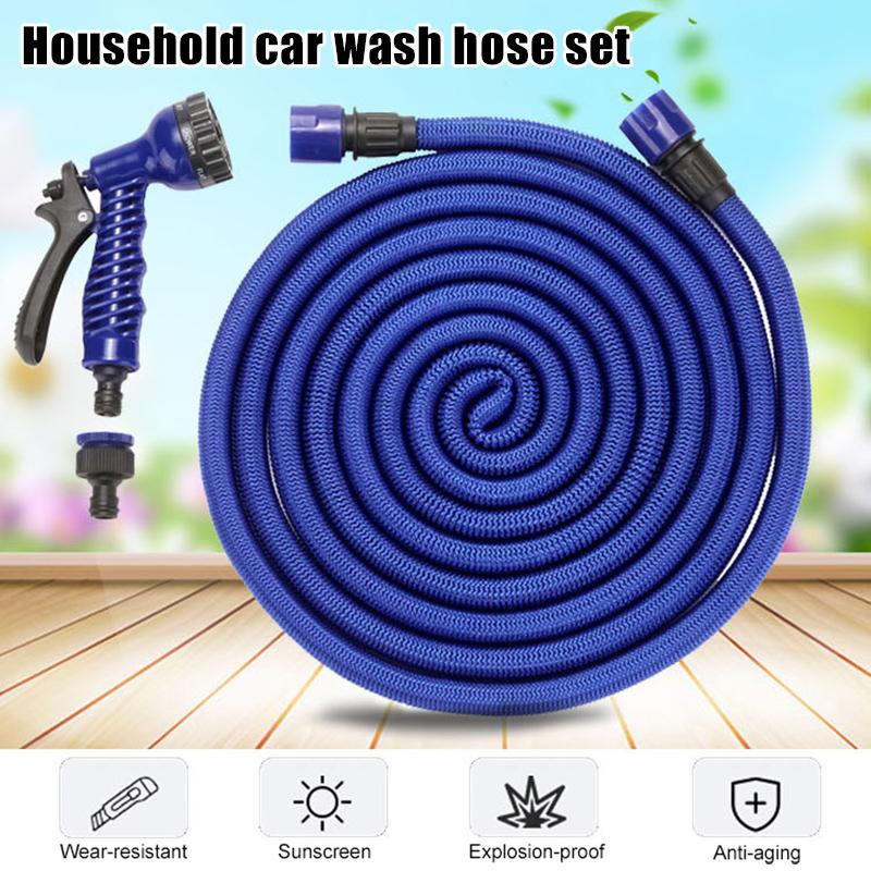 

Household Car Washing Tool Set Nozzle Hose Set Multifunction Garden Watering Tool DAG-ship, 2.5m 25ft