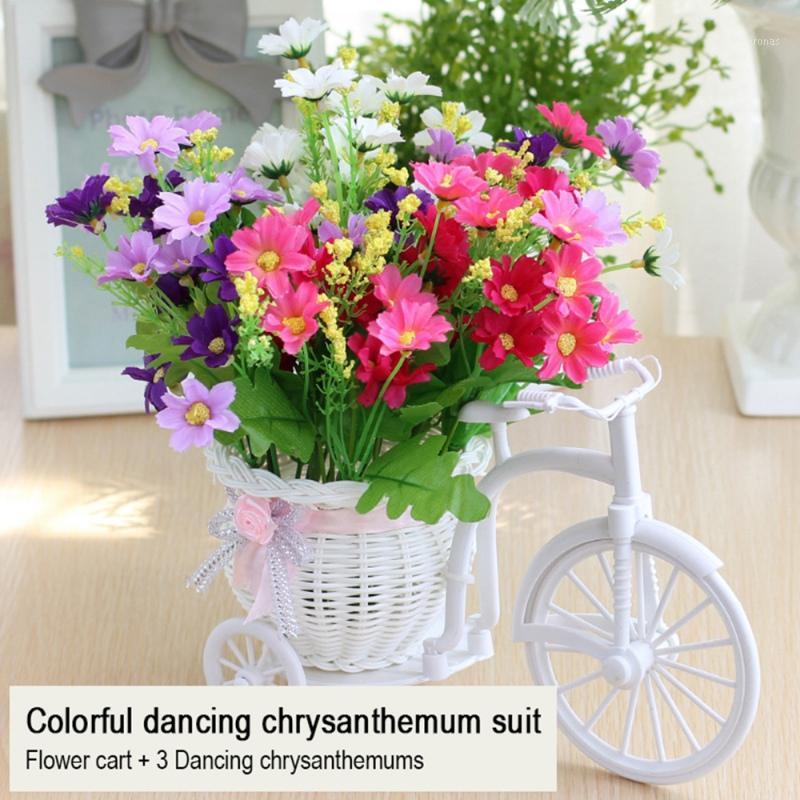 

Home Decoration Car Suit Bicycle Knitted Floral Basket Fake Flower Artificial Flowers Ldyllic Home Furnishings Simulation Flower1, A8