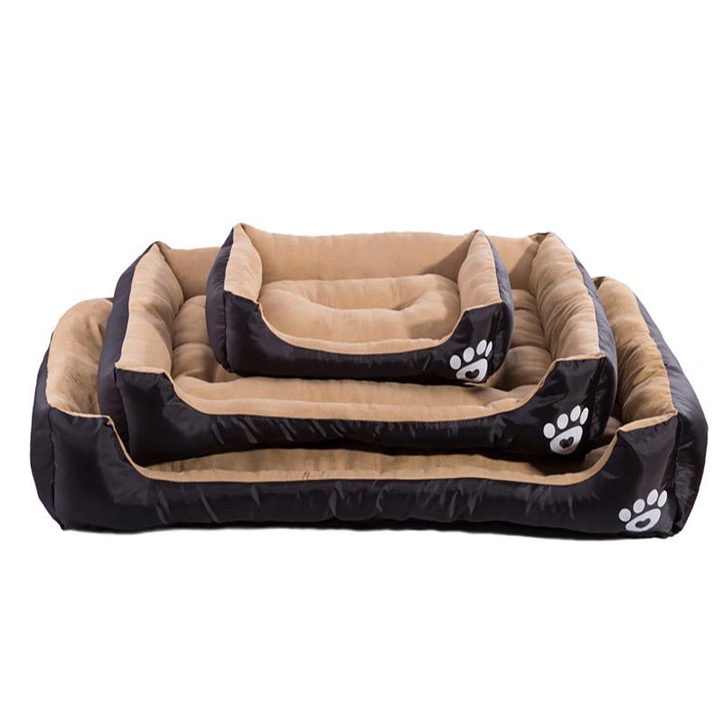 

WHPC Dog Bed Warm Beds For Dogs Waterproof Bed Dog Soft Pet For Dogs Washable House Cat Beds Puppy Kennel Christmas Gift, Black (suede)