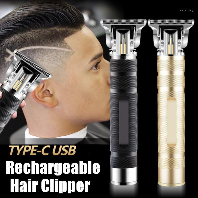 

USB Cordless Hairdresser Close-cutting Hair Clipper T-Blade Trimmer Cutting Barber Shop Salon Grooming Tool Beard Hair Clipper1
