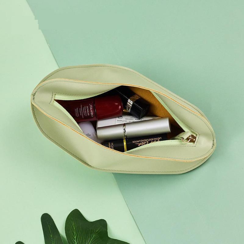

Simple Fashion Small Makeup Bag PU Cosmetic Bag Mini Purse Organizer Lipsticks Bags Neceser Mujer Beauty Box Makeup Pouch, Green