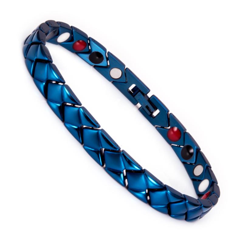 

Link, Chain Arrow Stainless Steel Bracelet Women 6 Colors Blue Link Magnetic Benefits Germanium Health Energy Femme